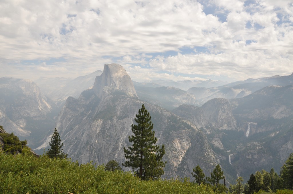 Half-Dome, Nevada Fall, and Vernal Fall